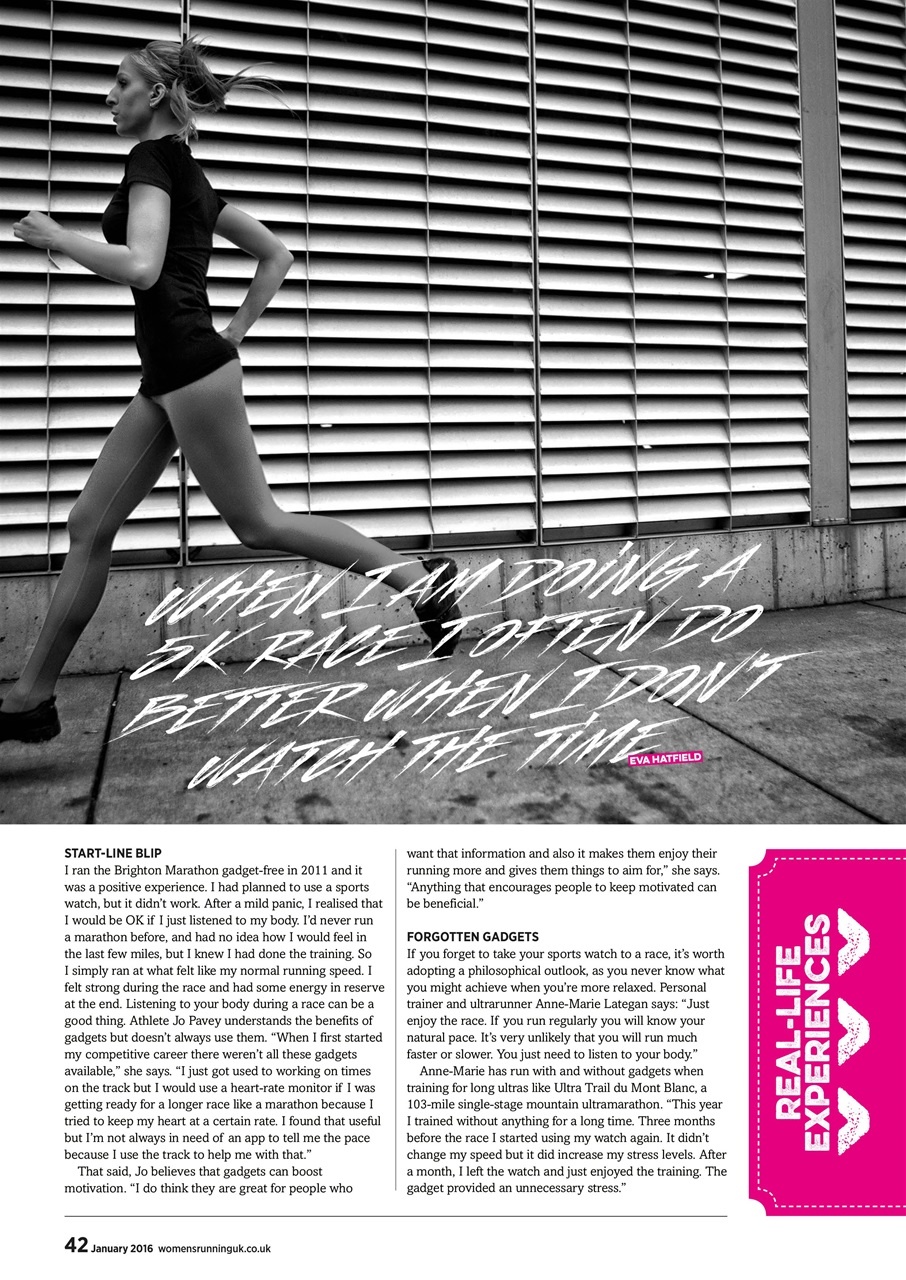 Women’s Running Preview Pages