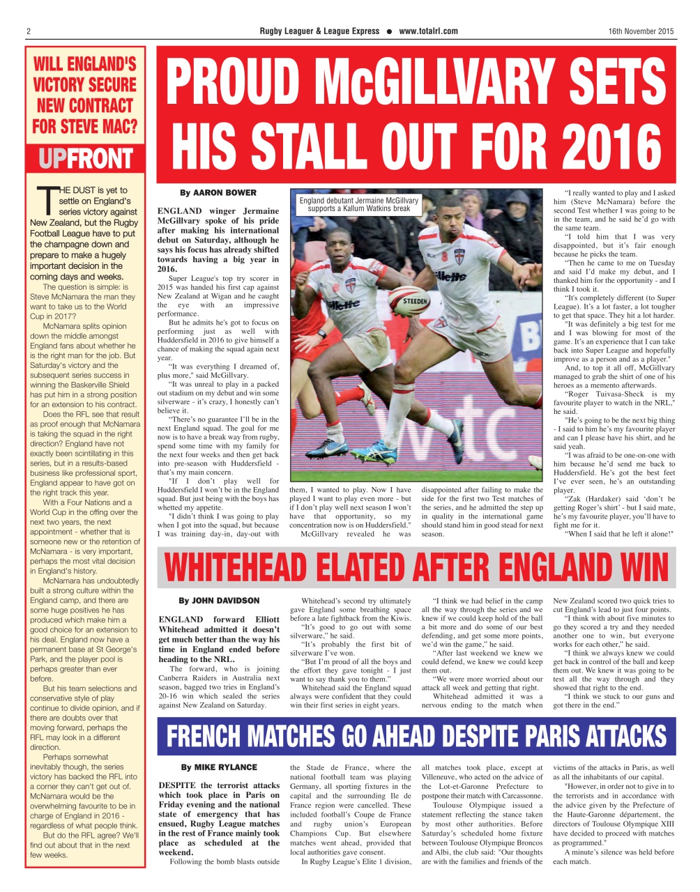 League Express Preview Pages