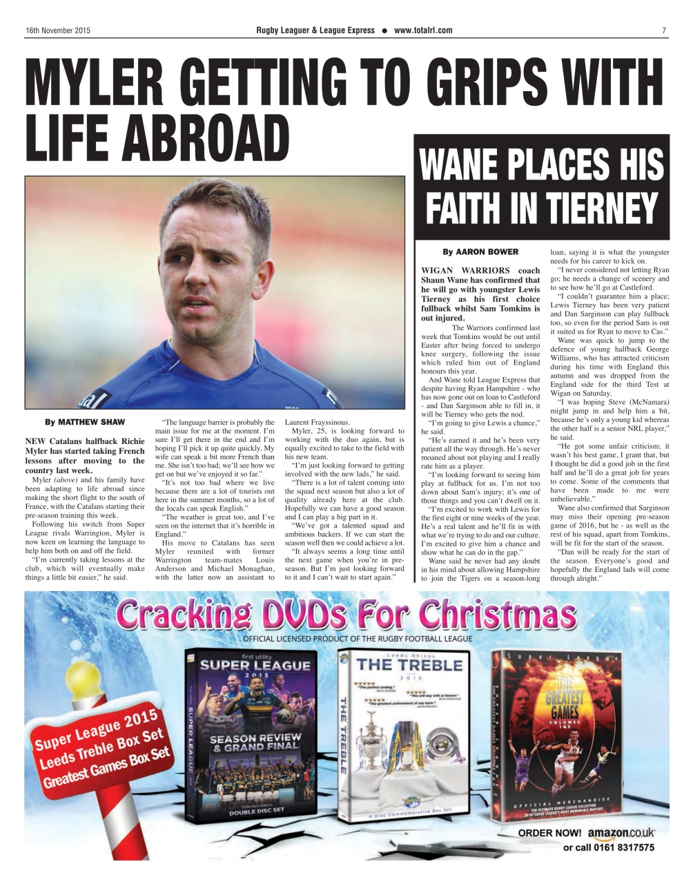 League Express Preview Pages