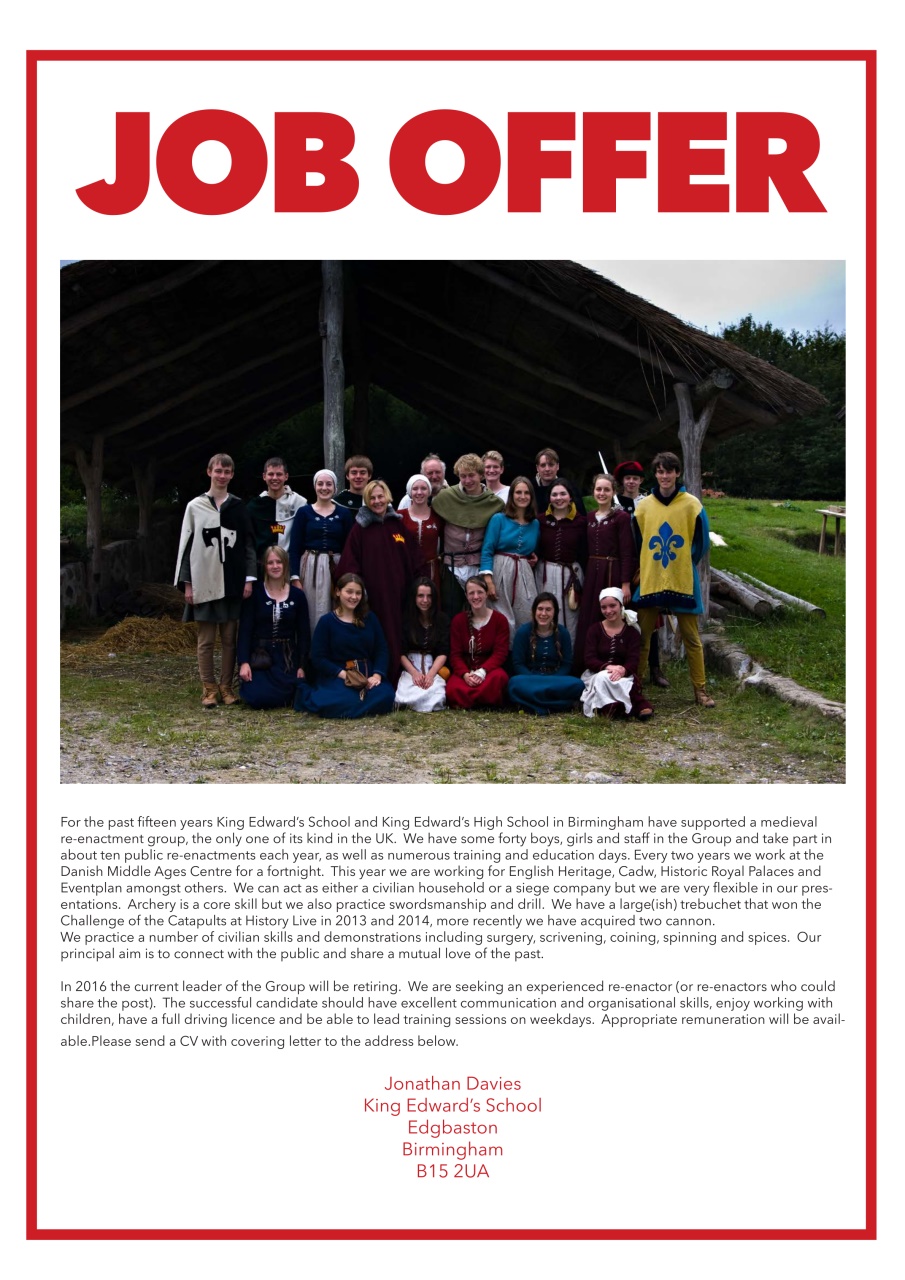 Skirmish Living History Preview Pages