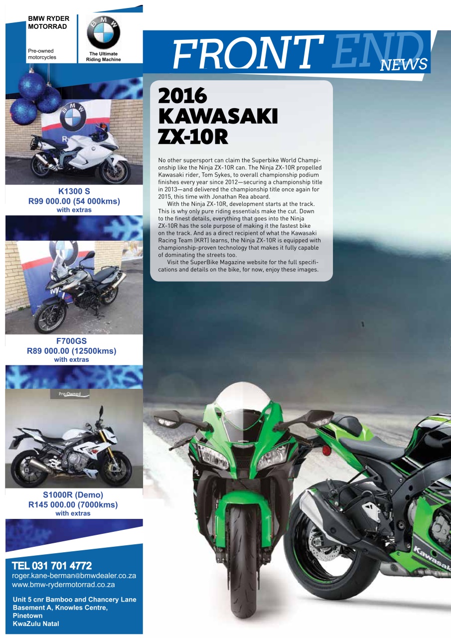 SuperBike South Africa Preview Pages