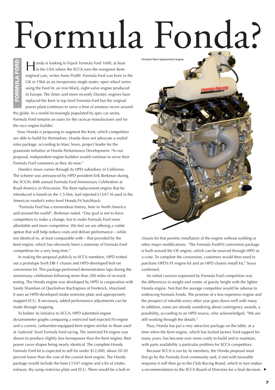 Race Engine Technology Preview Pages