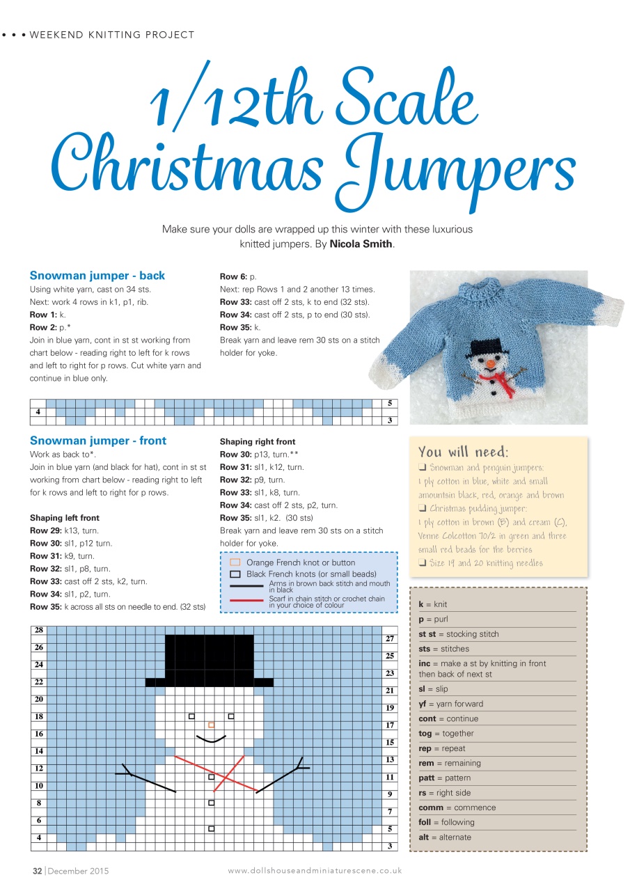 Dolls House and Miniature Scene Preview Pages