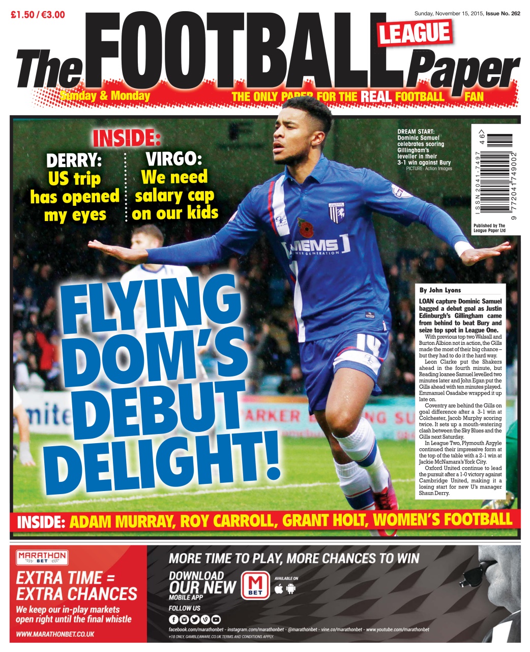 The Football League Paper Preview Pages