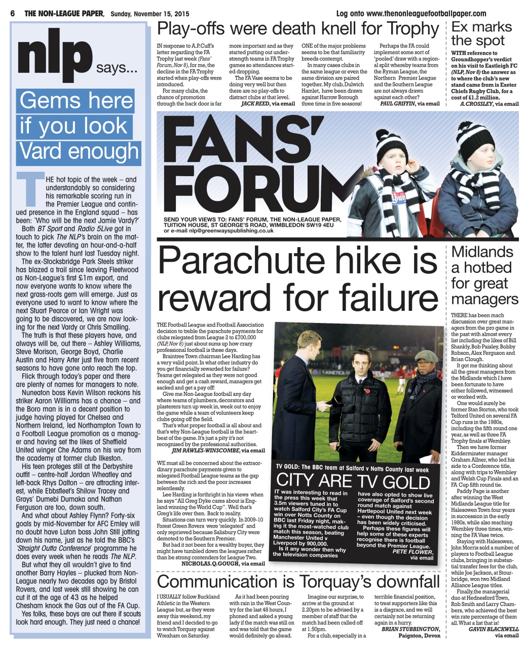 The Non-League Football Paper Preview Pages