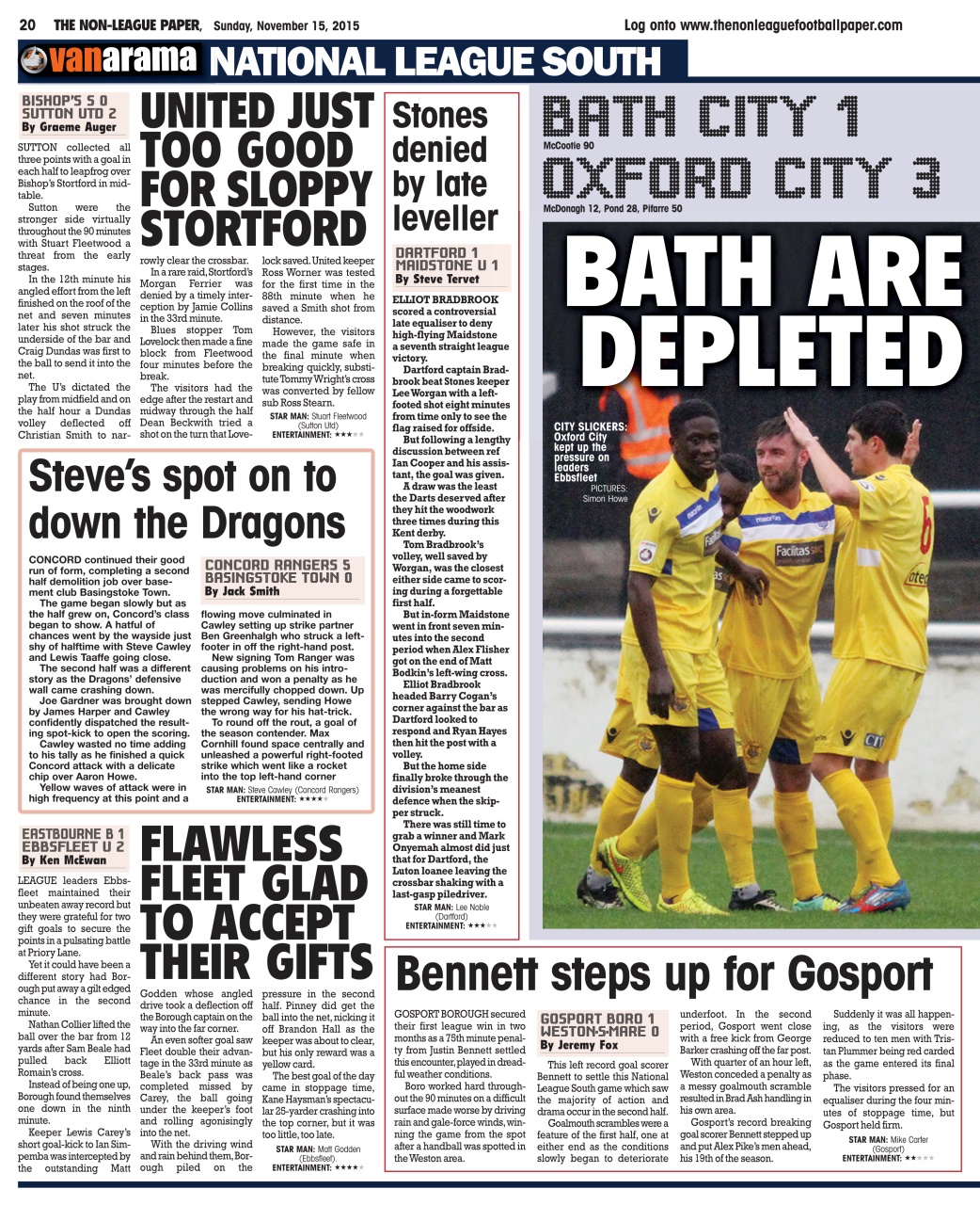 The Non-League Football Paper Preview Pages