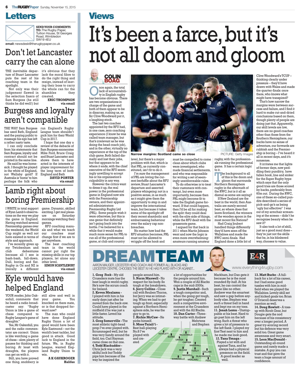The Rugby Paper Preview Pages