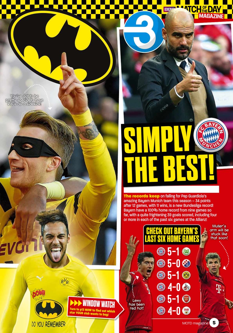 Match of the Day Preview Pages