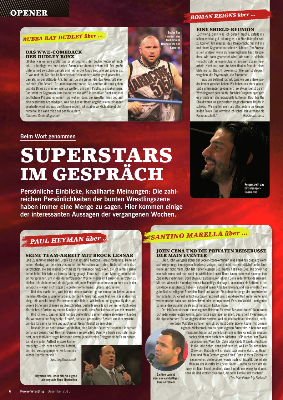 Power-Wrestling Preview Pages