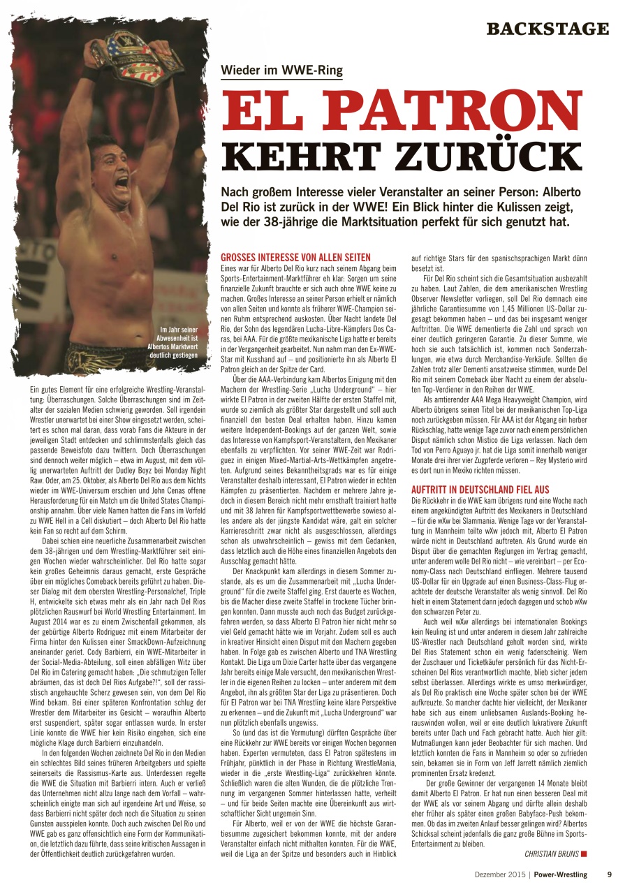 Power-Wrestling Preview Pages