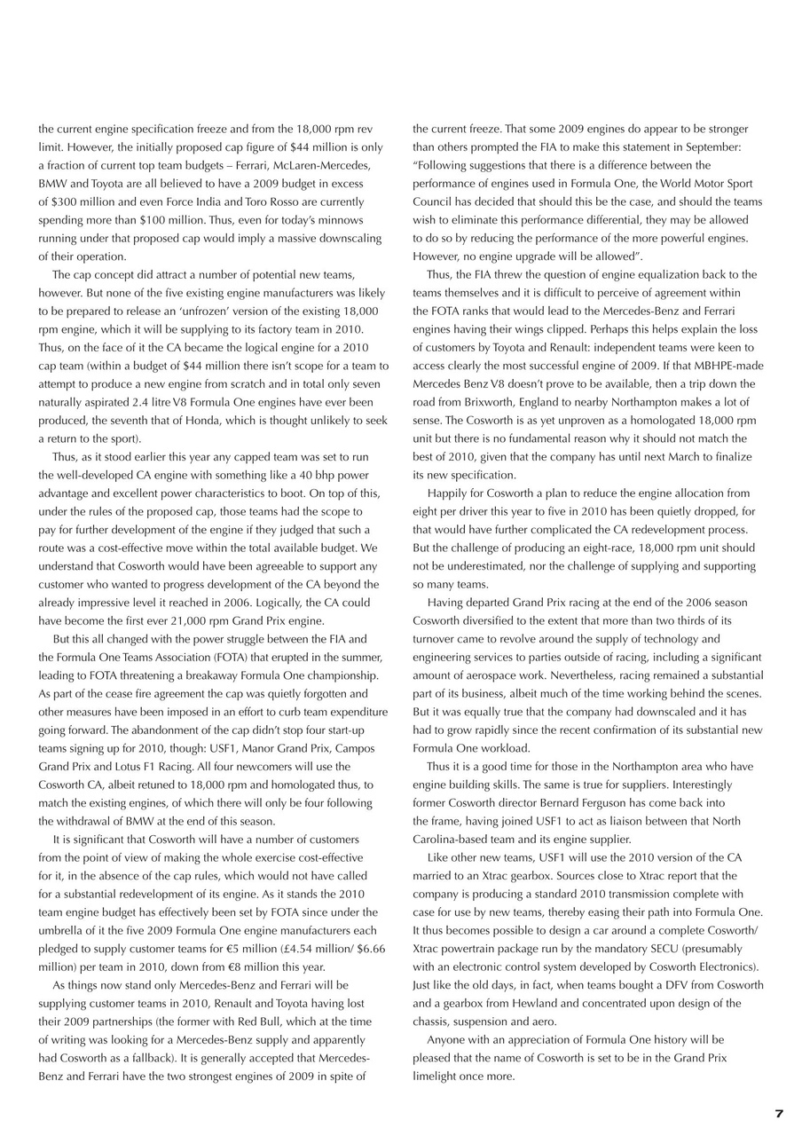 Race Engine Technology Preview Pages