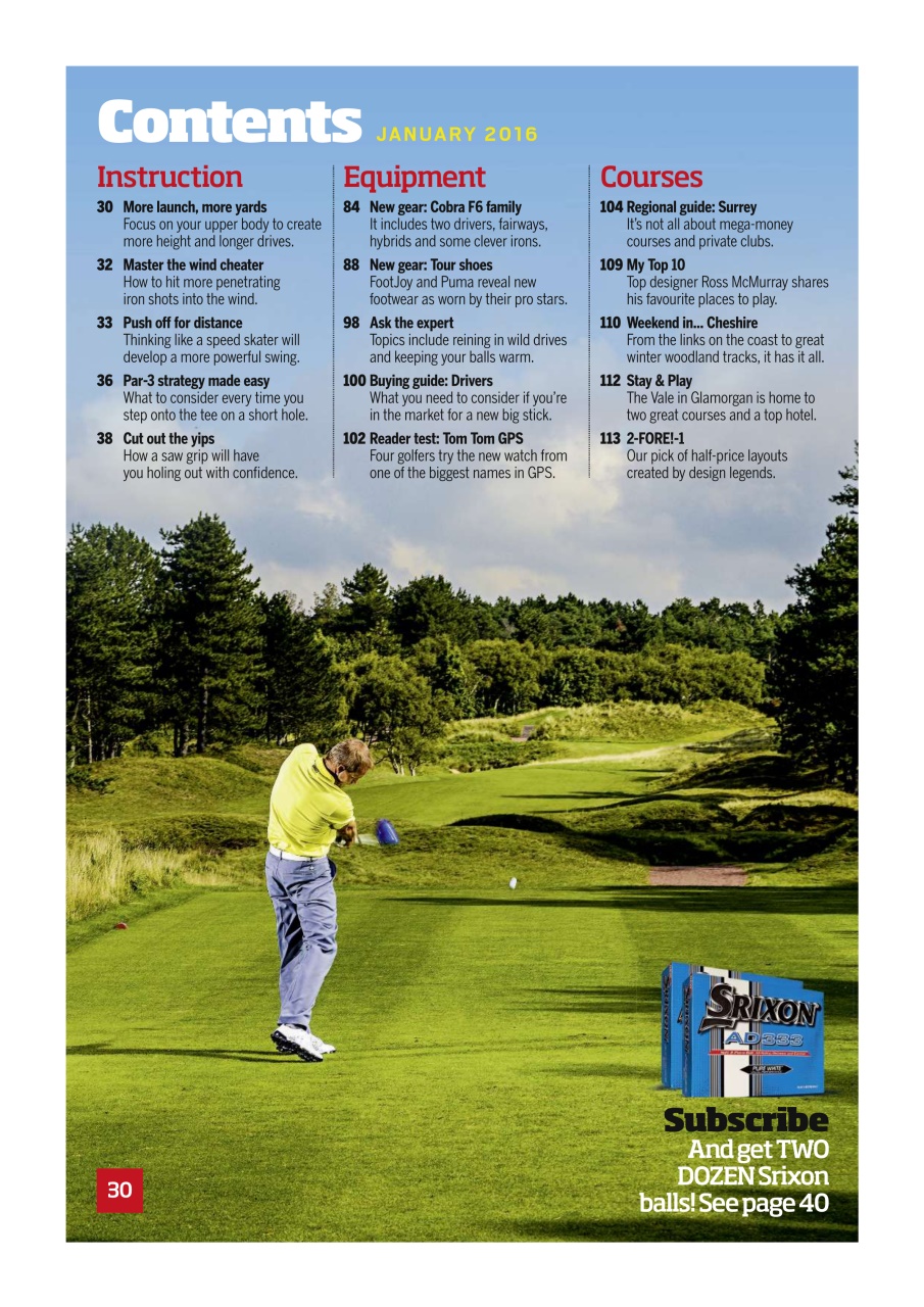Today's Golfer Preview Pages