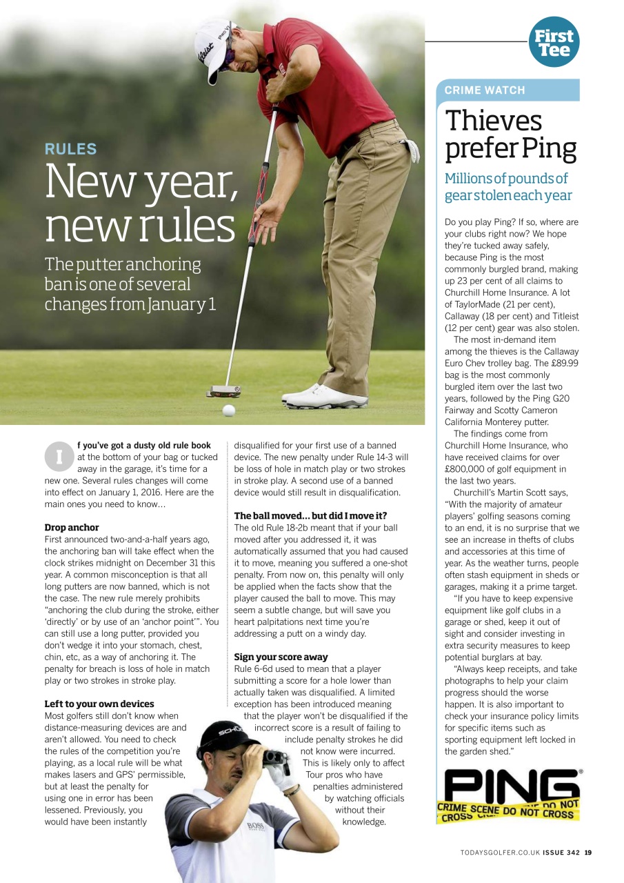 Today's Golfer Preview Pages