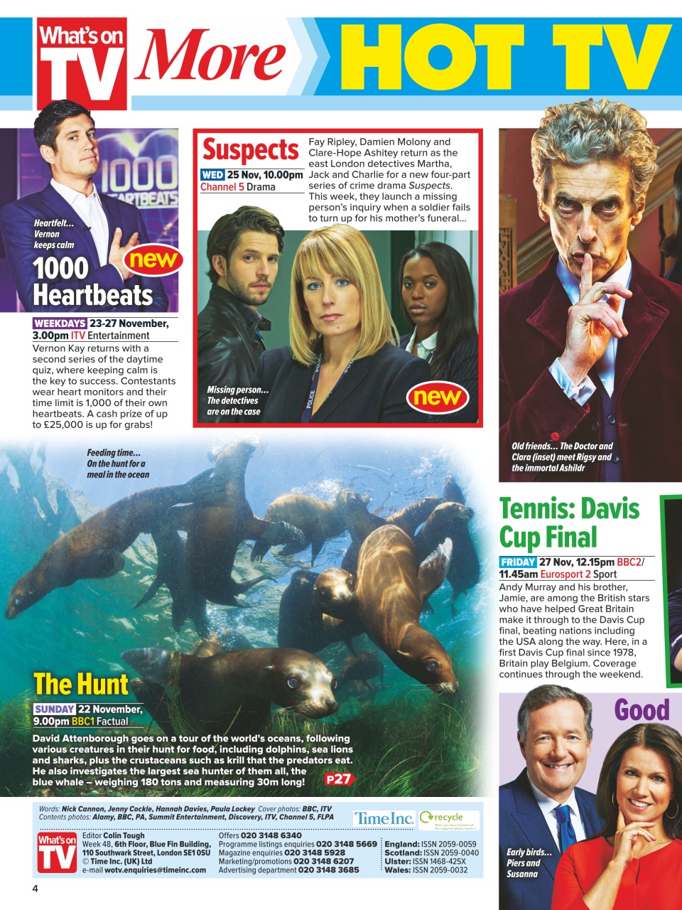What's on TV Preview Pages