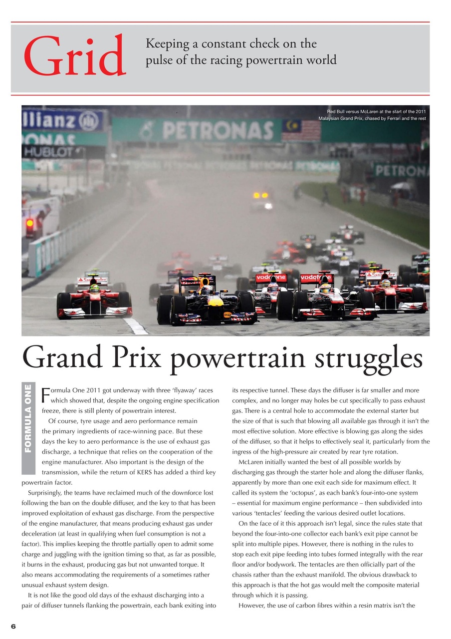 Race Engine Technology Preview Pages