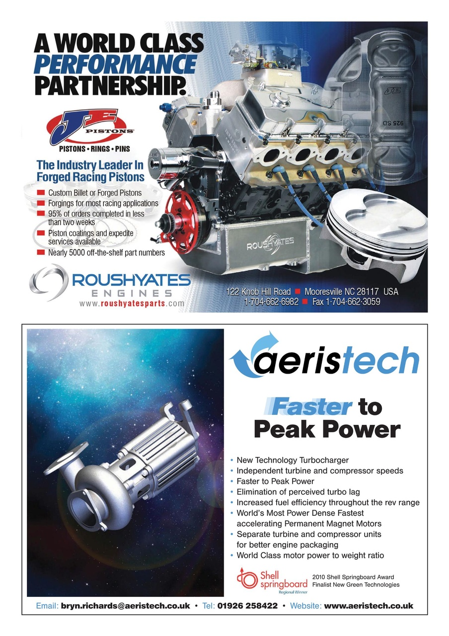 Race Engine Technology Preview Pages