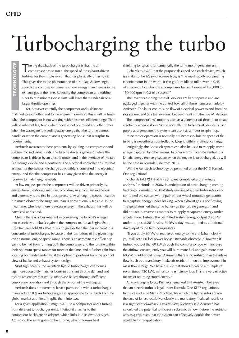 Race Engine Technology Preview Pages