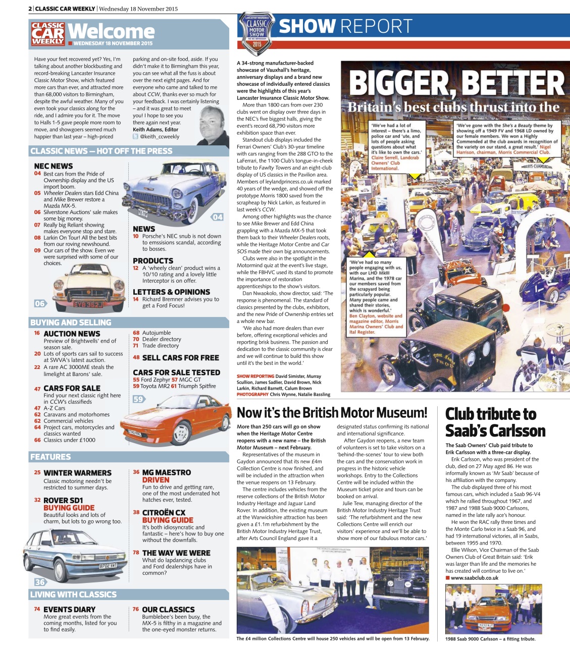 Classic Car Weekly Preview Pages