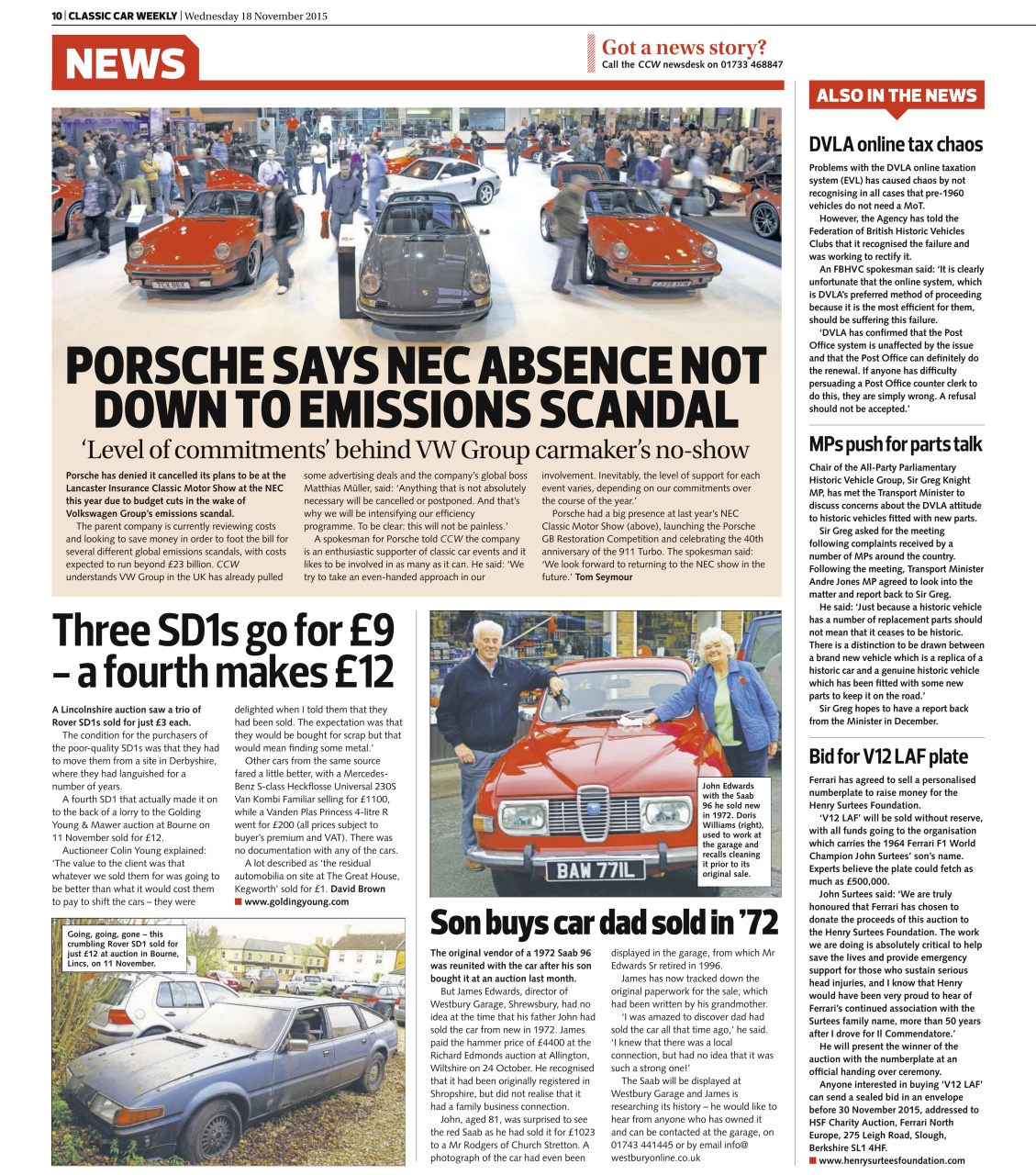 Classic Car Weekly Preview Pages