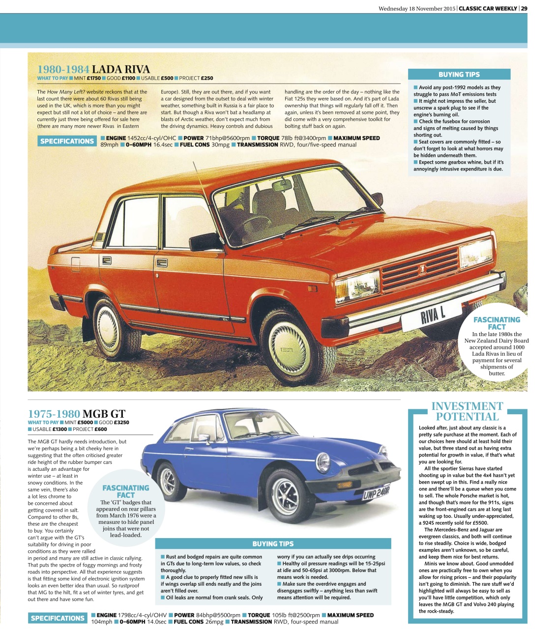 Classic Car Weekly Preview Pages