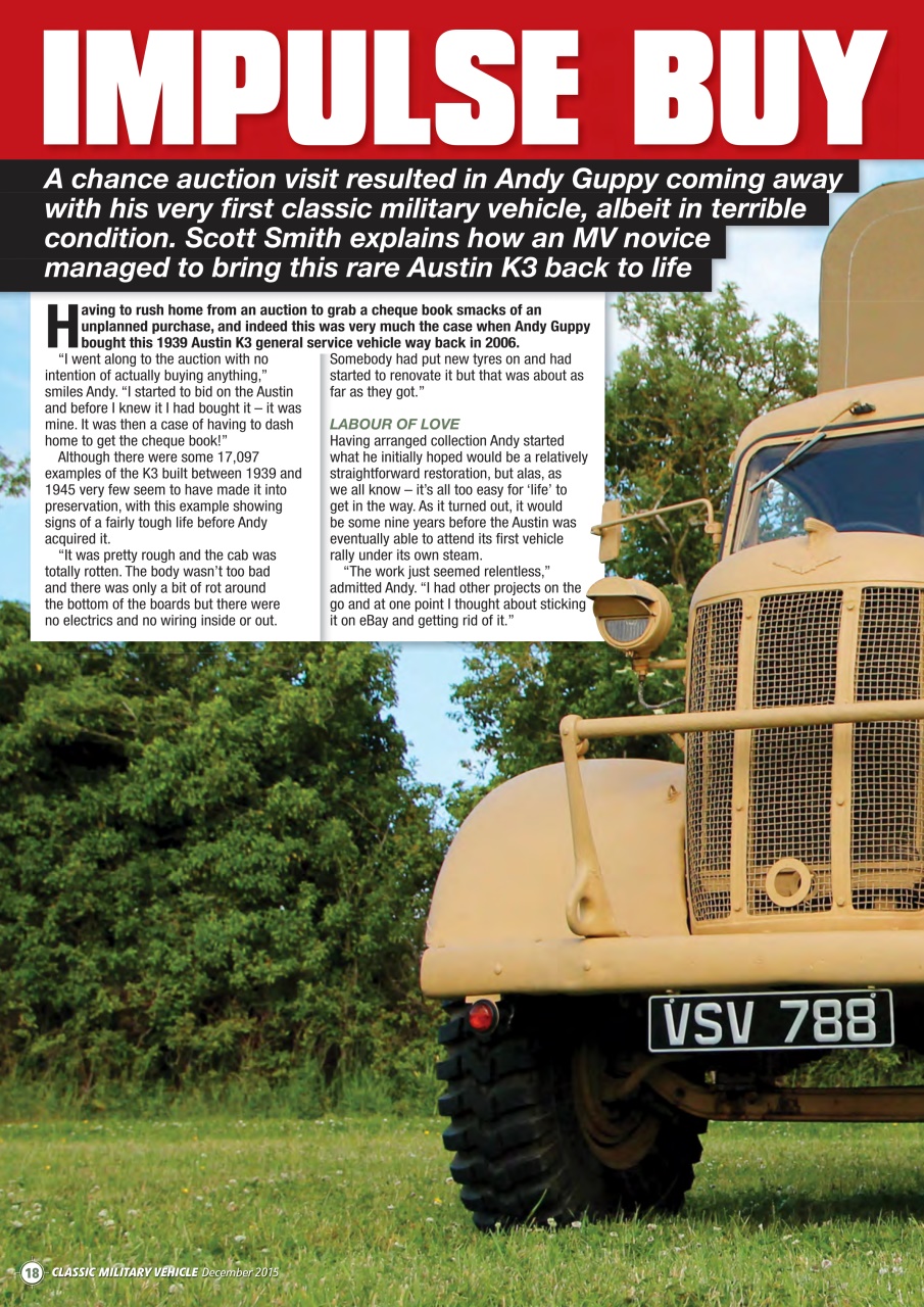 Classic Military Vehicle Preview Pages