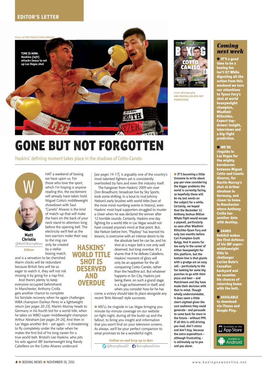 Boxing News Preview Pages