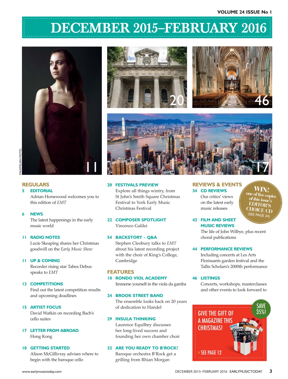 Early Music Today Preview Pages