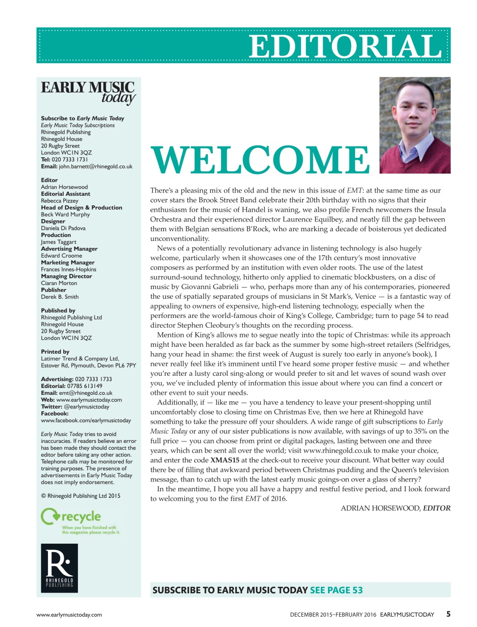 Early Music Today Preview Pages