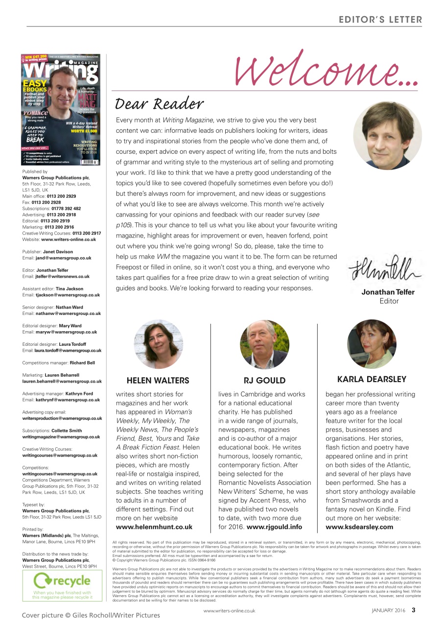 Writing Magazine Preview Pages