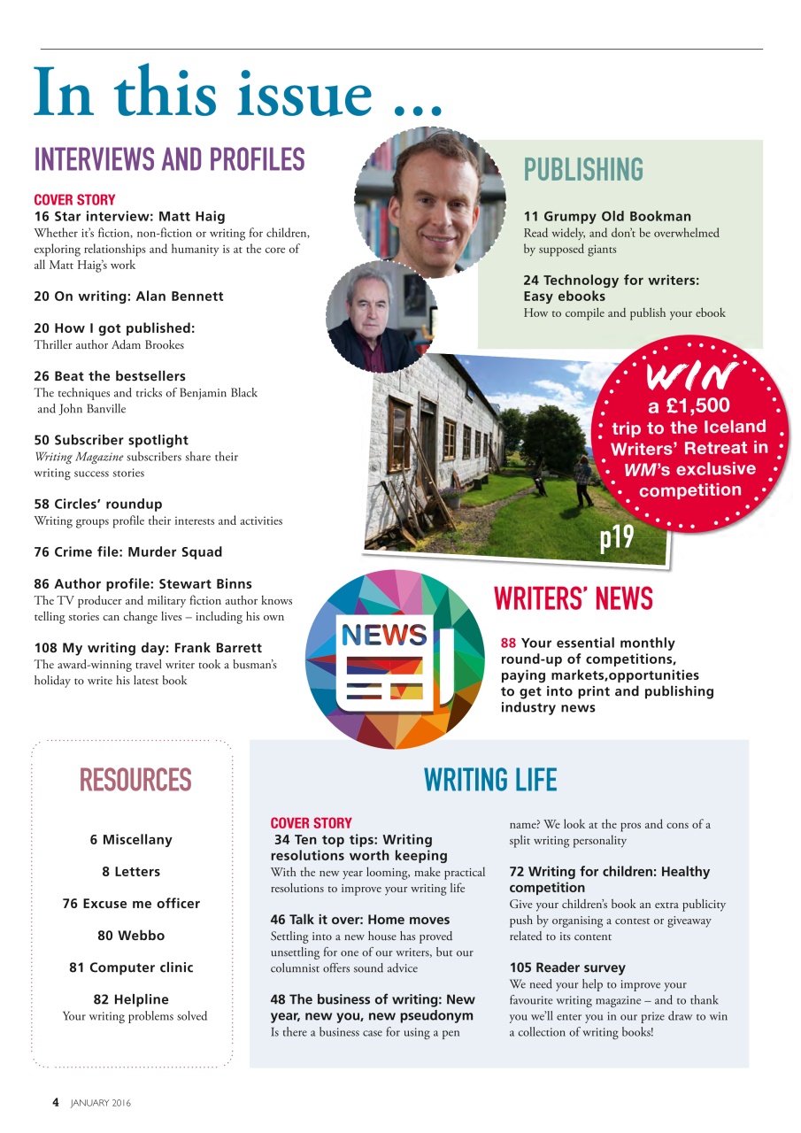 Writing Magazine Preview Pages