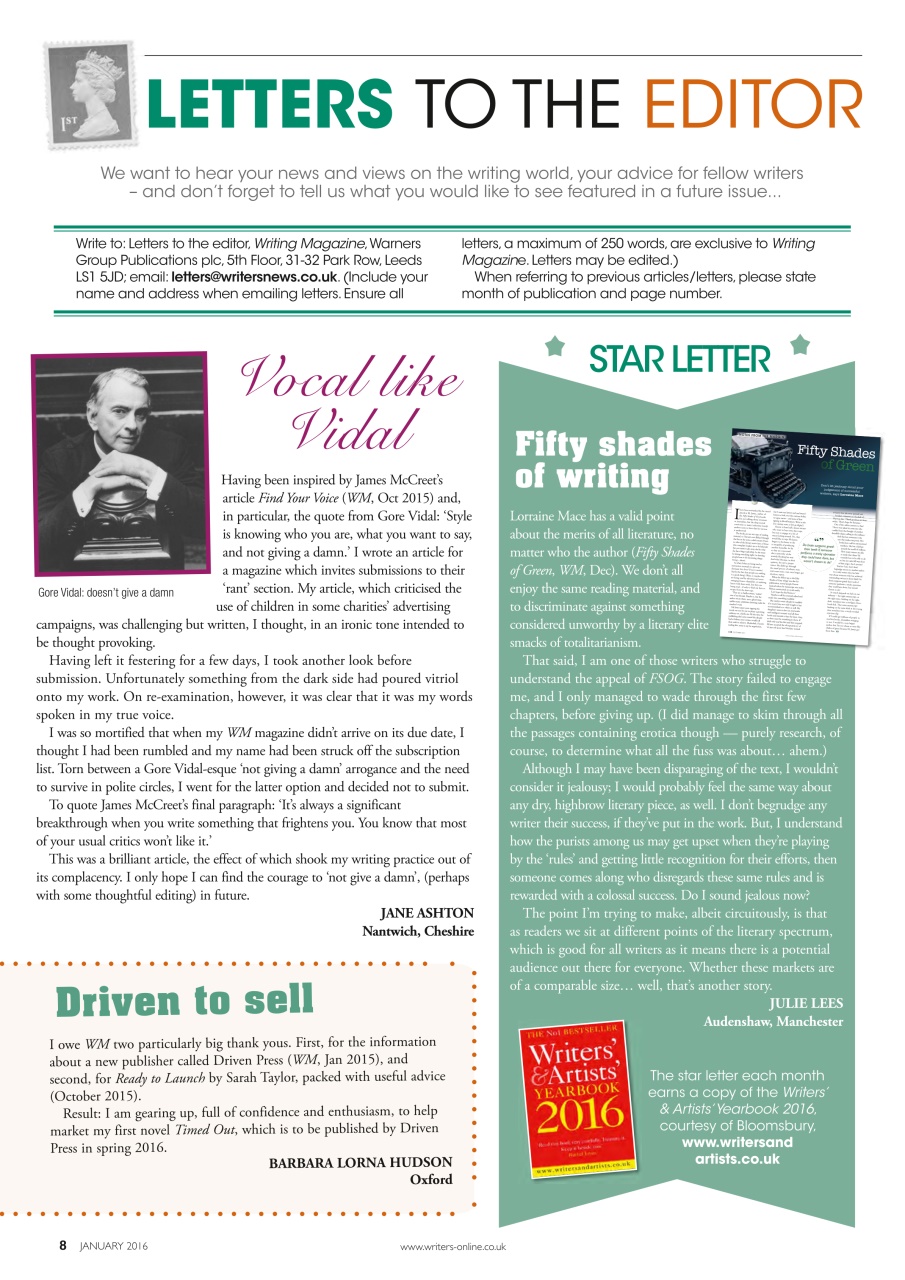 Writing Magazine Preview Pages