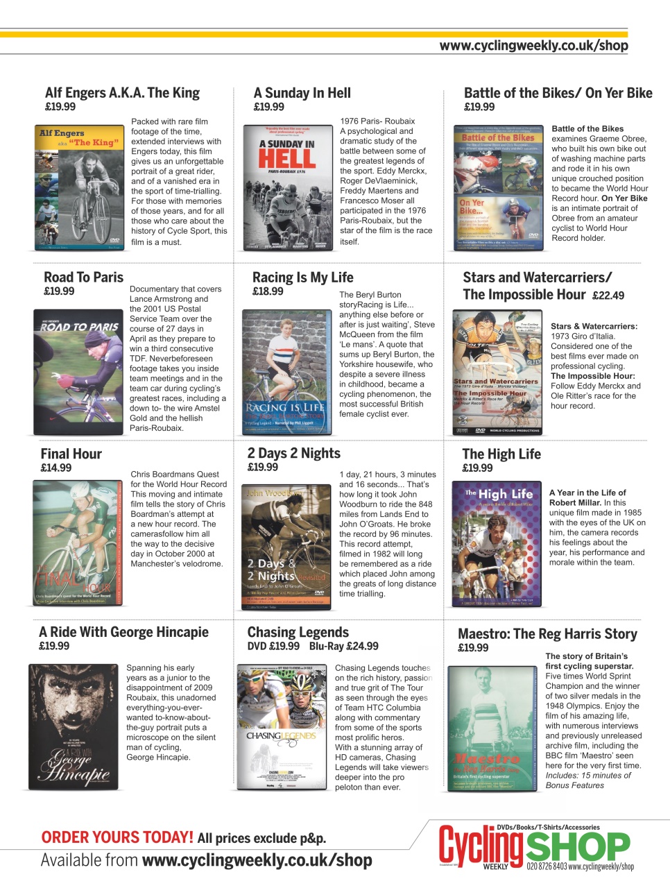 Cycling Weekly Preview Pages