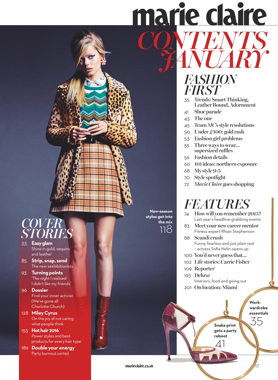 Marie Claire Preview Pages