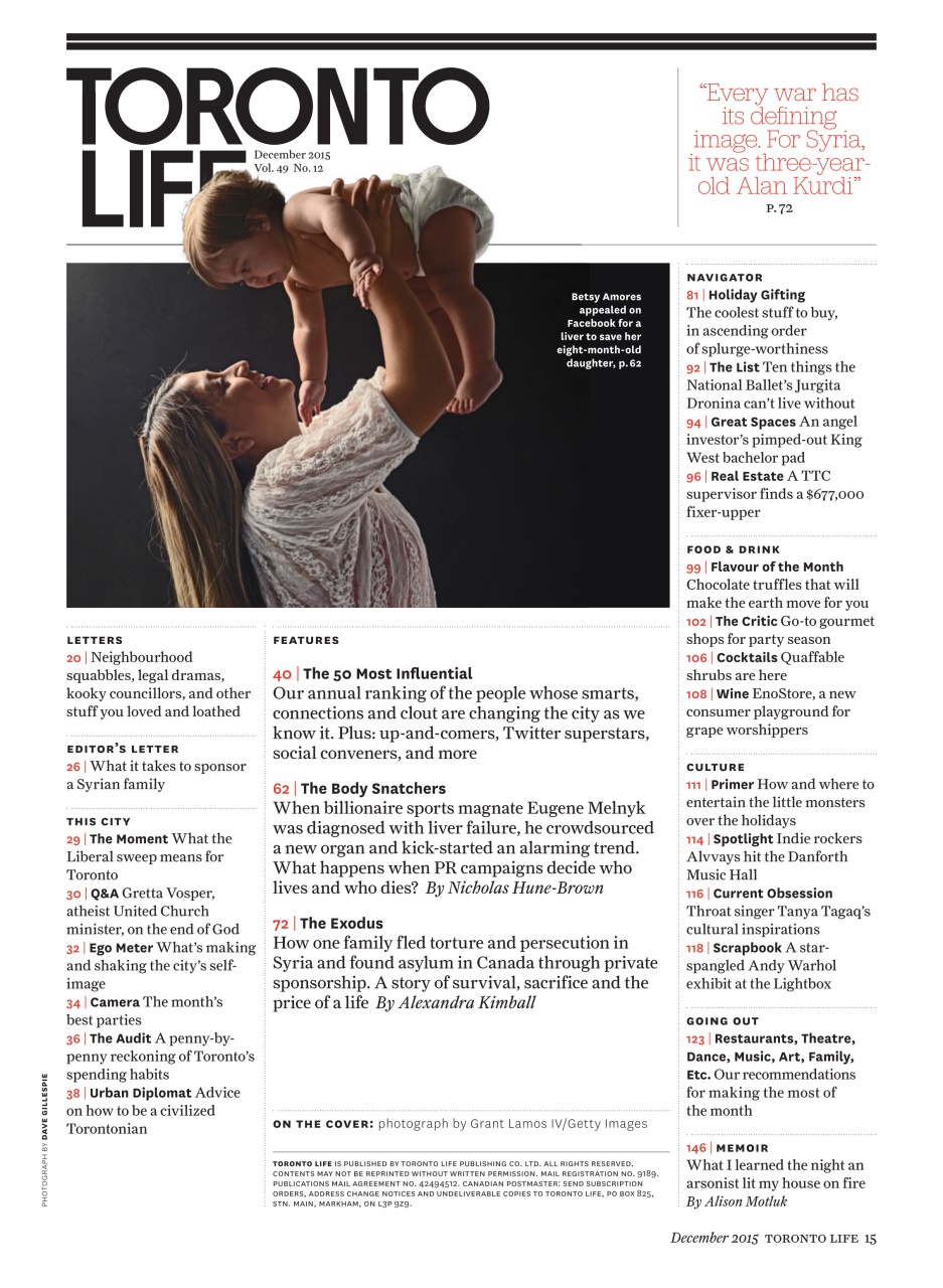 Toronto Life Preview Pages