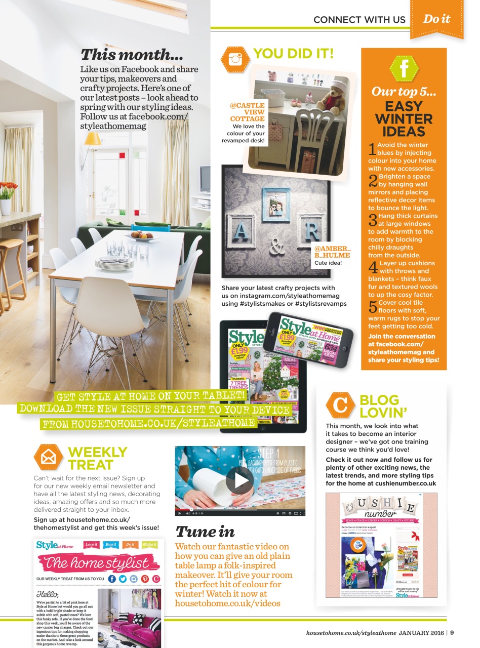Style at Home Preview Pages