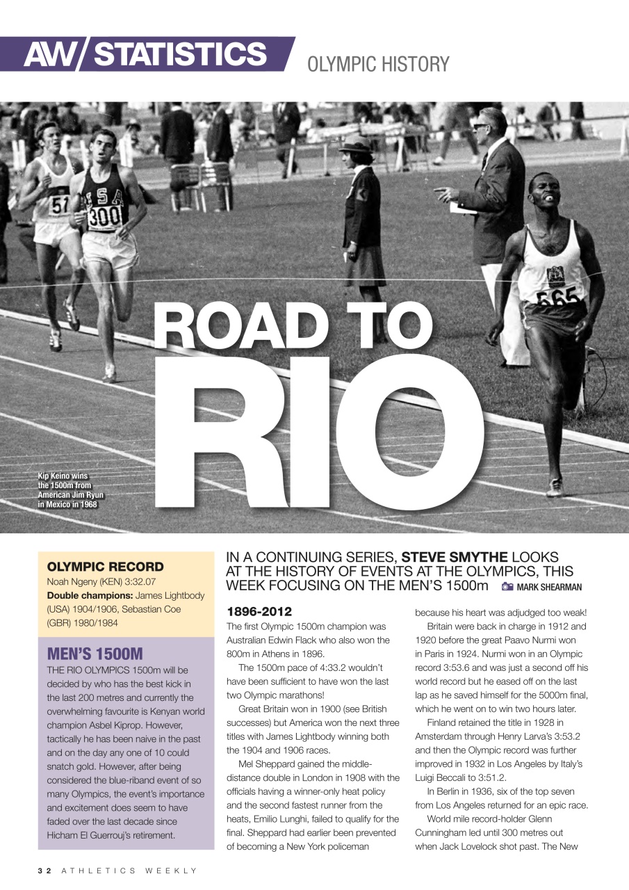 AW – Athletics Weekly Magazine Preview Pages