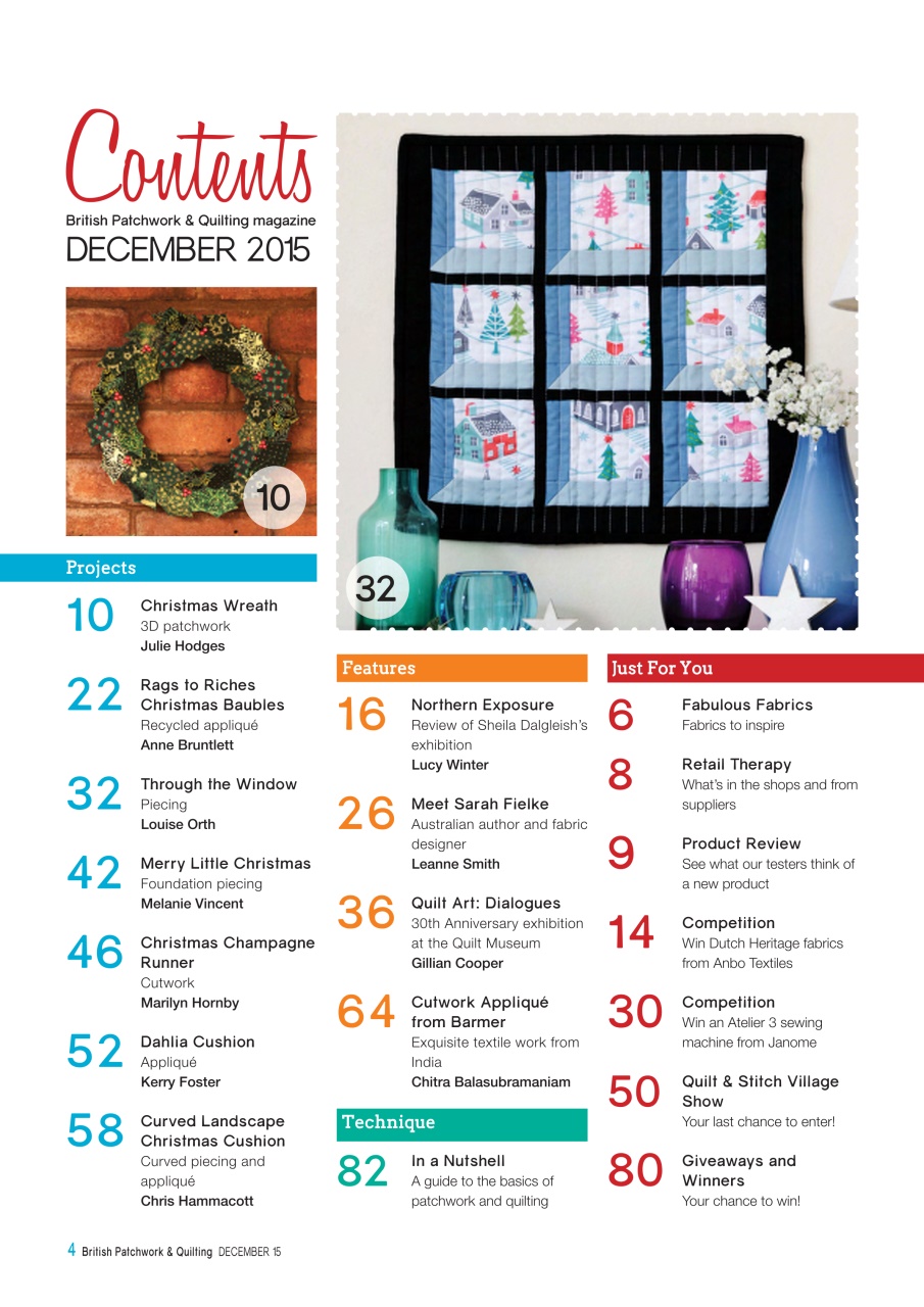 Patchwork and Quilting Preview Pages