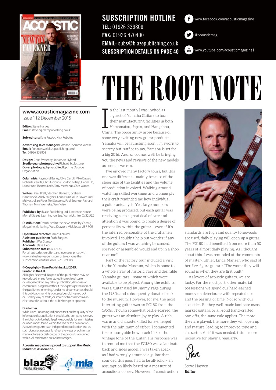 Acoustic Preview Pages