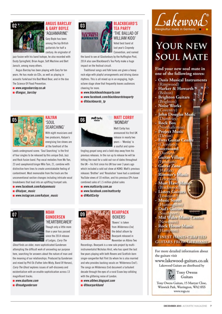 Acoustic Preview Pages