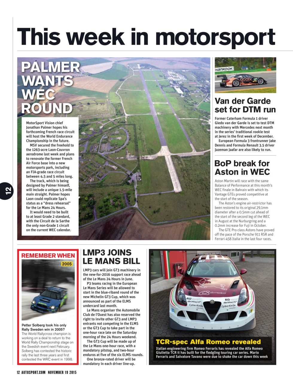 Autosport Preview Pages