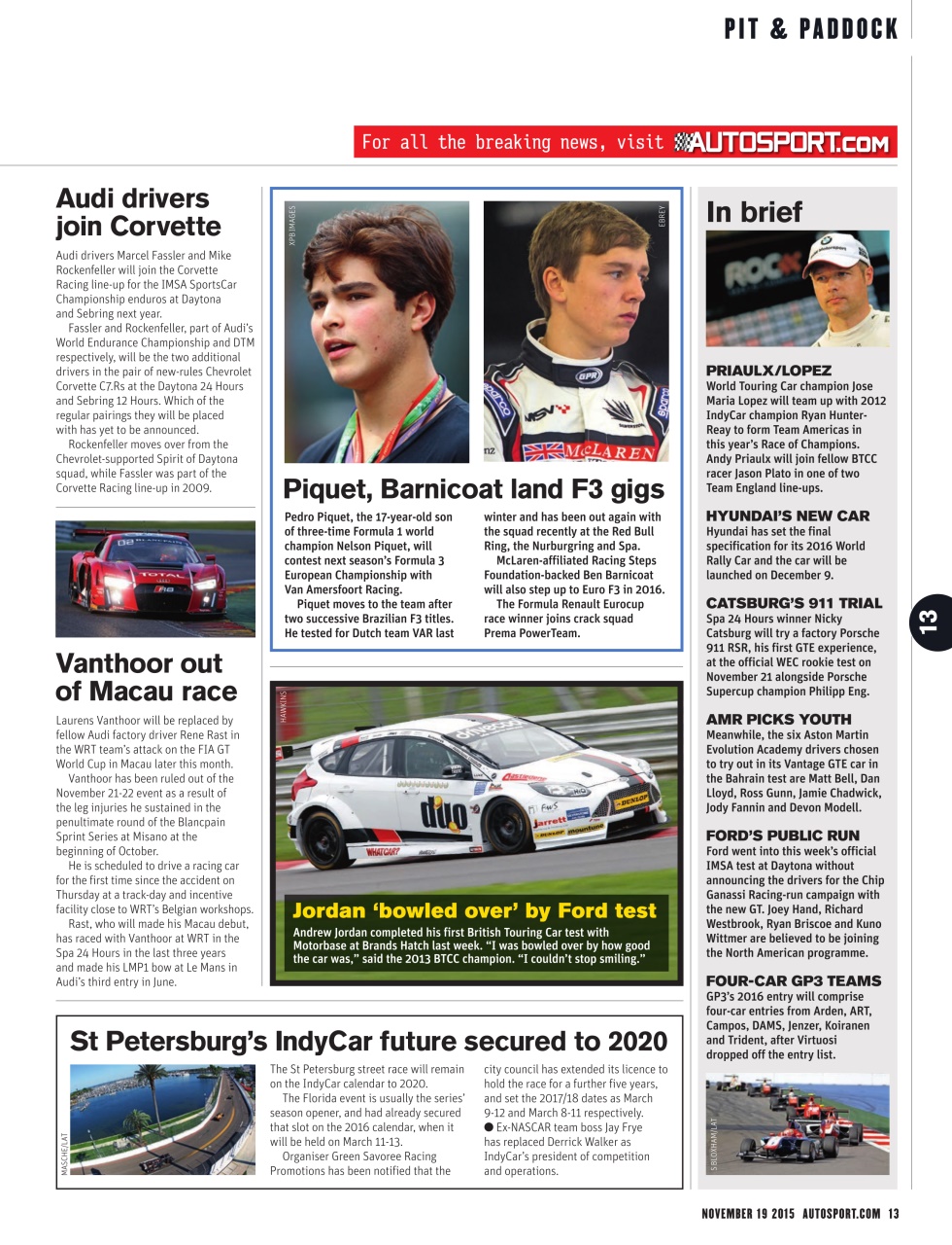 Autosport Preview Pages