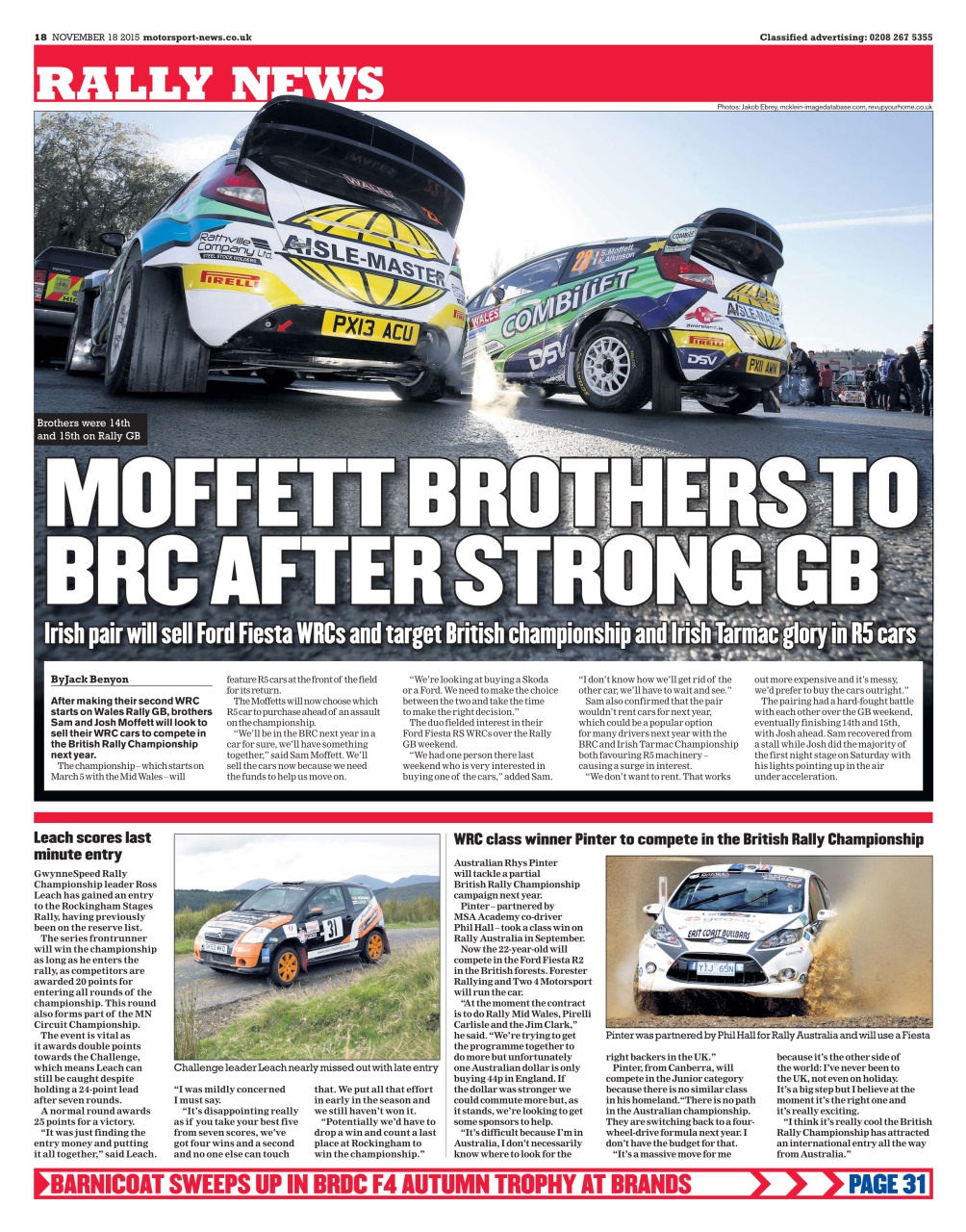 Motorsport News Preview Pages