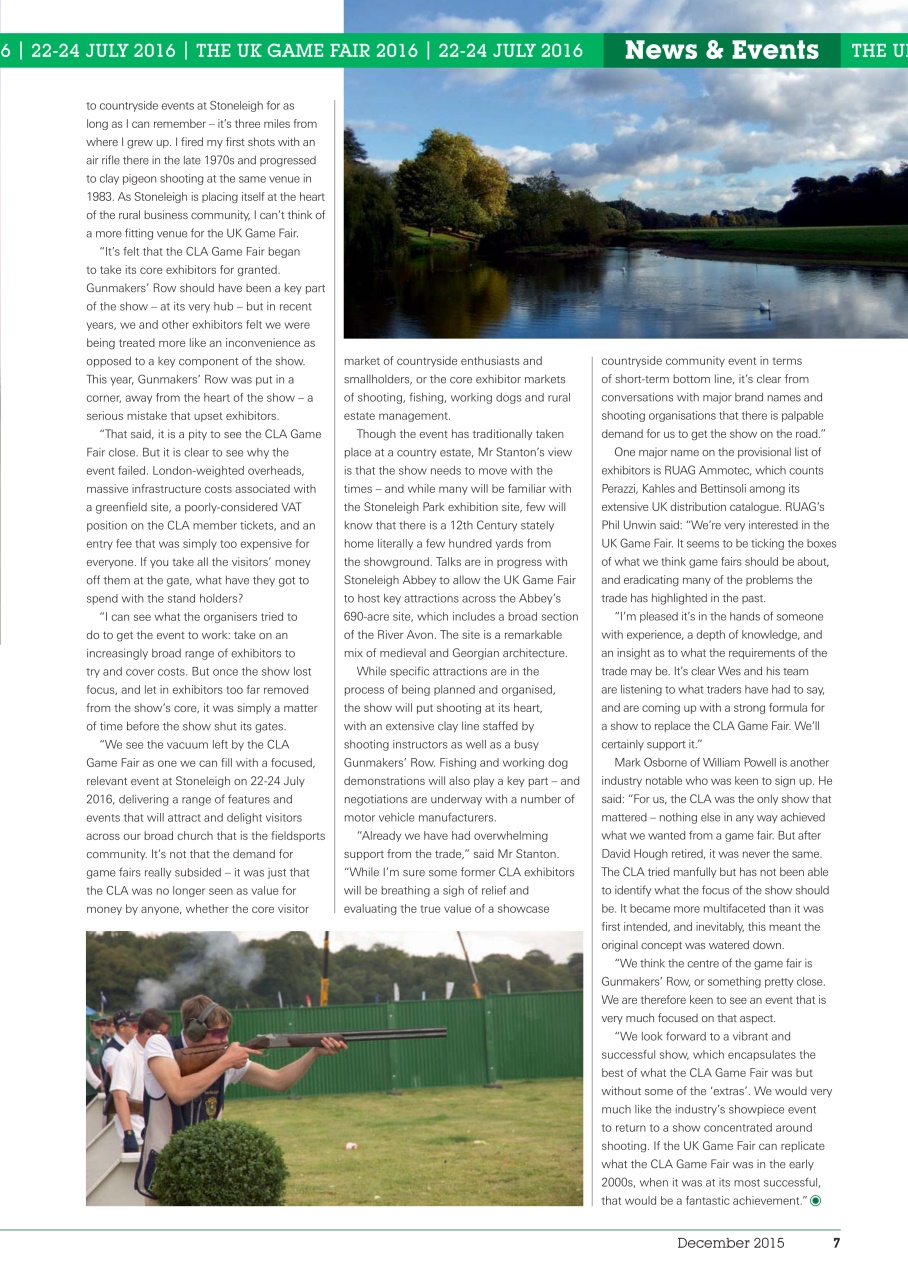 Clay Shooting Preview Pages
