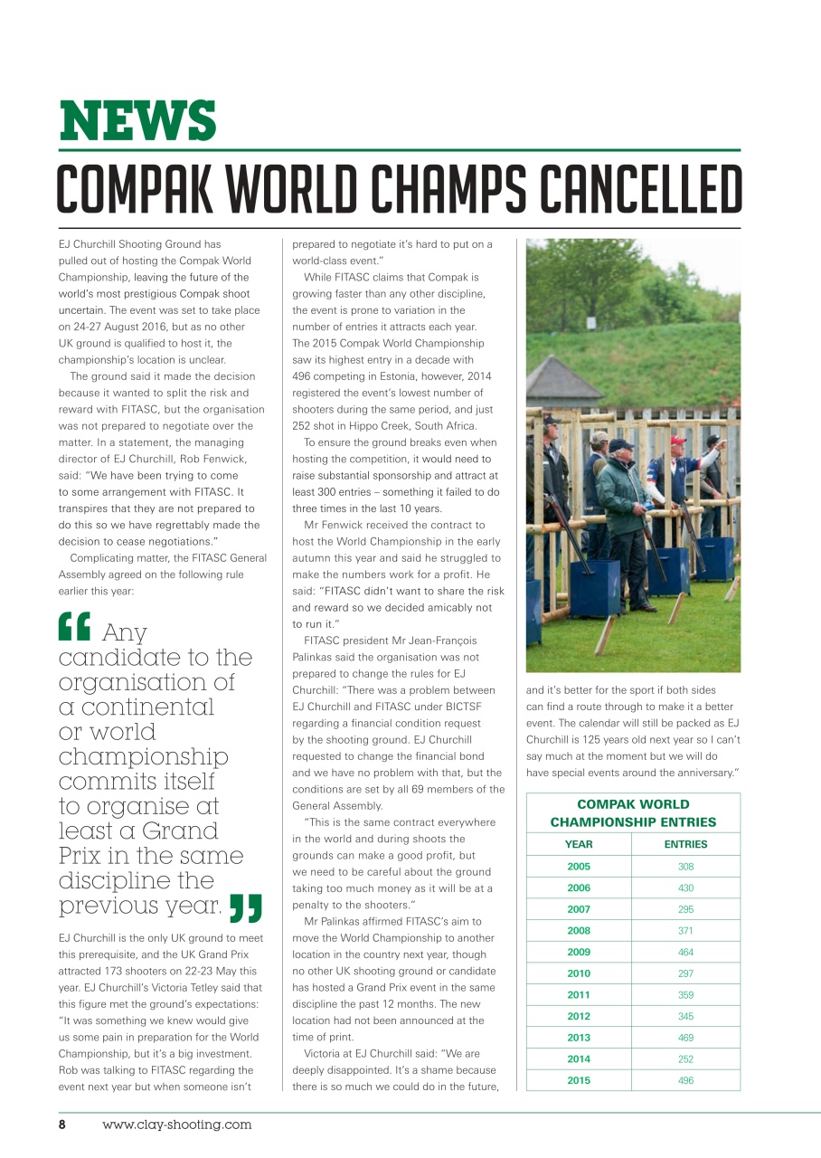Clay Shooting Preview Pages