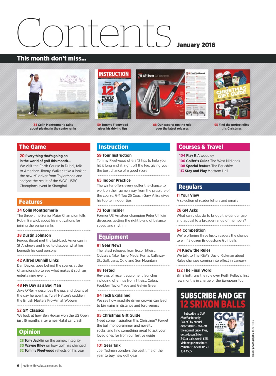 Golf Monthly Preview Pages