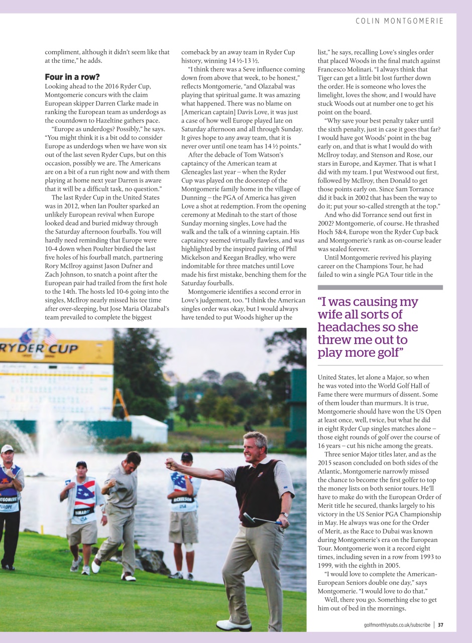 Golf Monthly Preview Pages