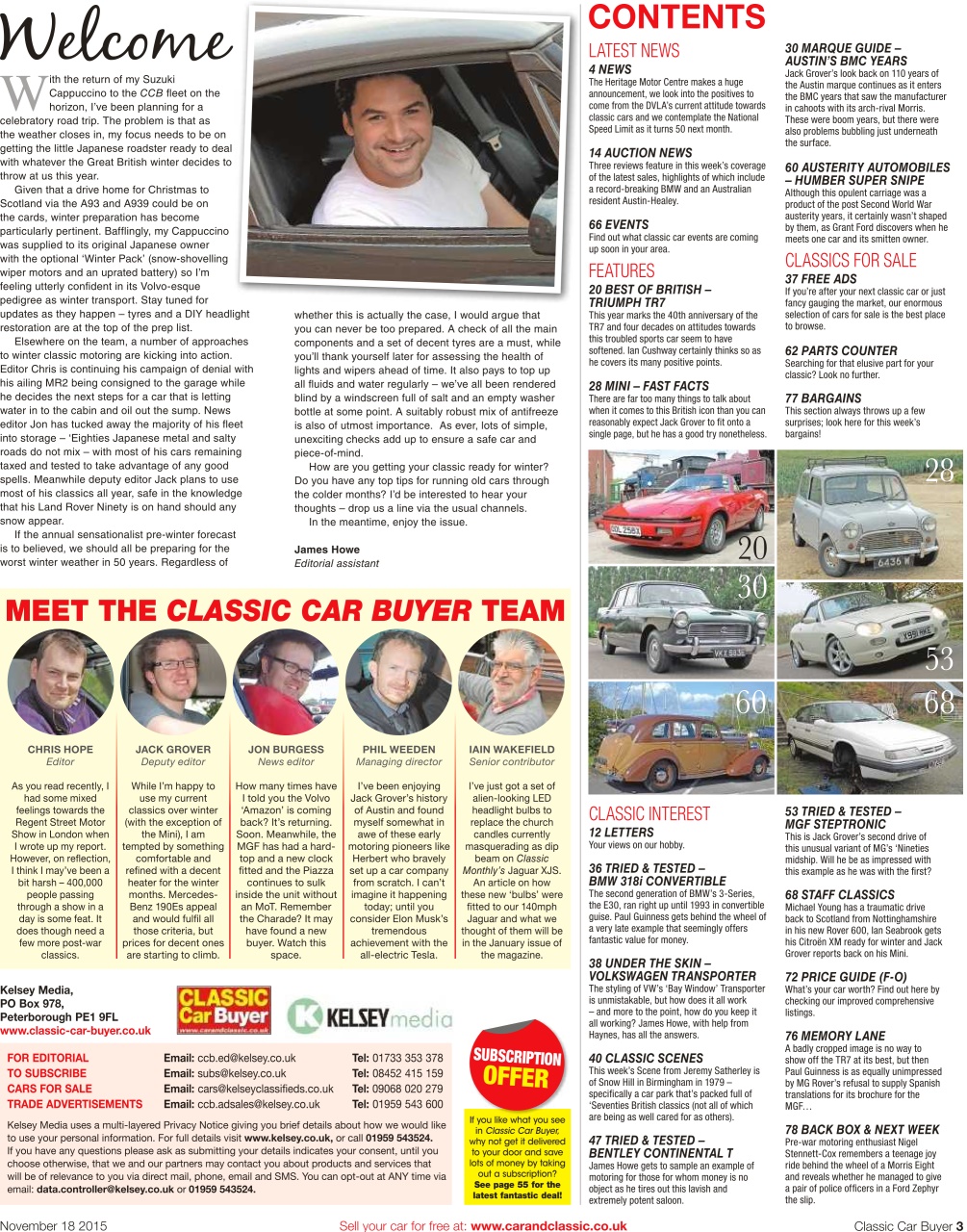 Classic Car Buyer Preview Pages