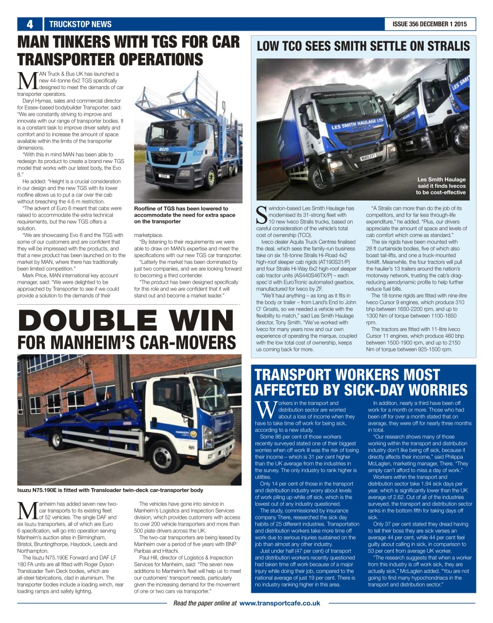 Truckstop News Preview Pages