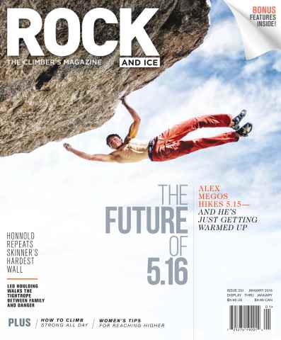 Rock and Ice issue January 2016