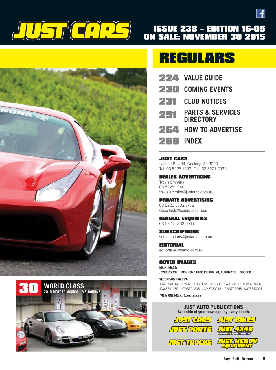 JUST CARS Preview Pages